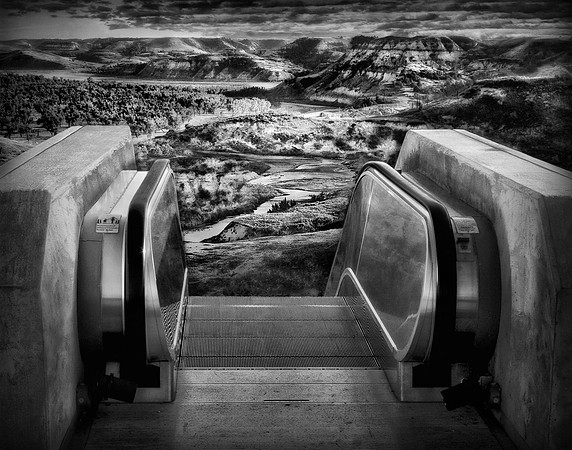 "Surreal Imagination" (Yes this is real. No photoshop was done to the escalator.