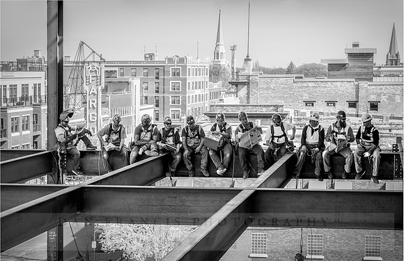 Lunch atop Block 9