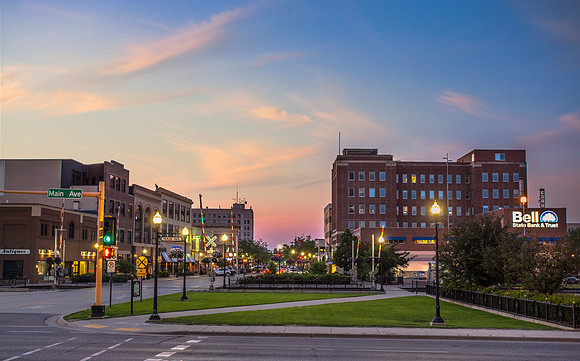 Downtown Fargo at Twilight 2