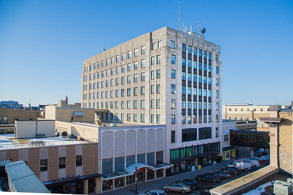 The black building before the upcoming changes.