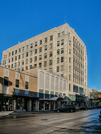 The black building before the upcoming changes.