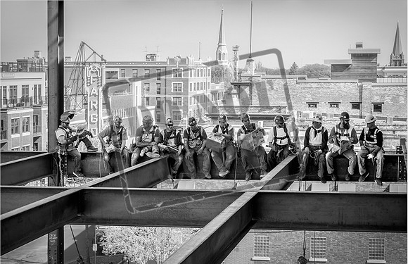 Lunch atop Block 9