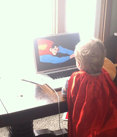 My kid on a normal sunday