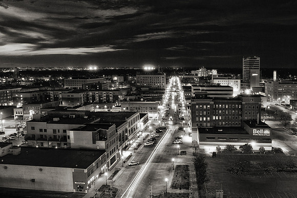 Overlooking downtown Fargo